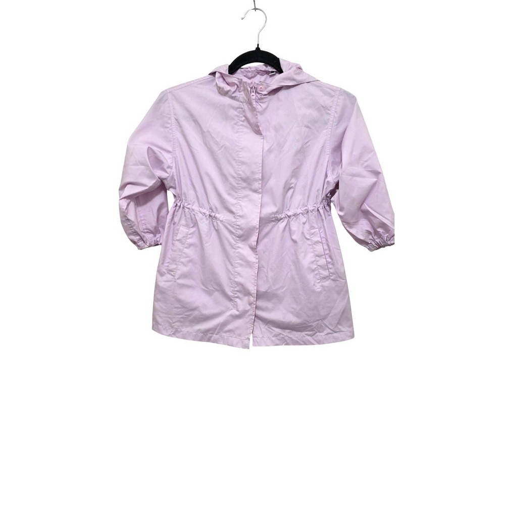 Uniqlo Kids Lavender Hooded‎ Lightweight Jacket & 3/4 Sleeves Size 3-4Y